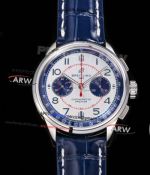 BLS Replica V2 Breitling Premier Bentley Mulliner Silver Blue Dial Chronograph Watch